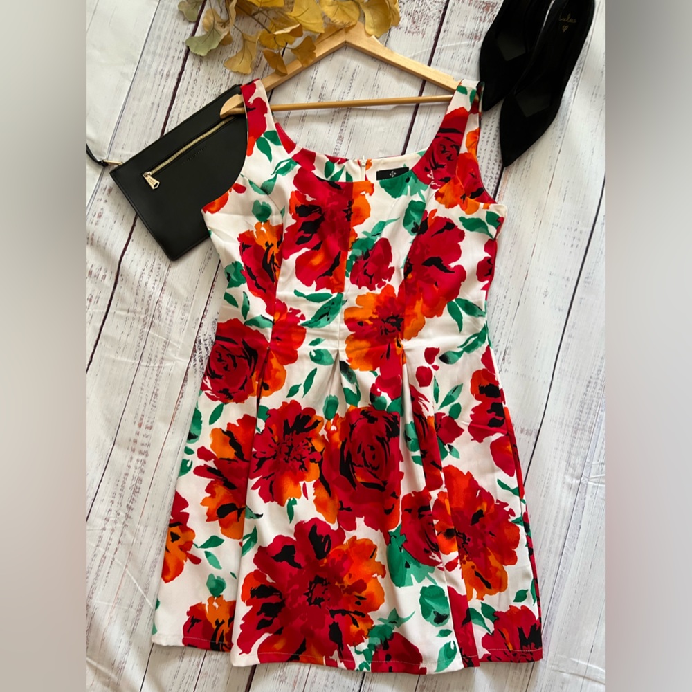 Vintage Style Dress by Ronni Nicole Size 16 Multi Colored